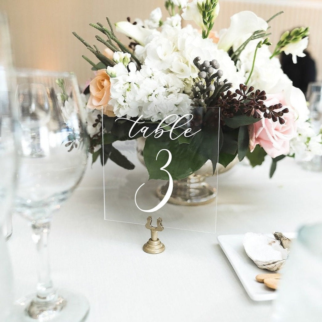 Table Numbers