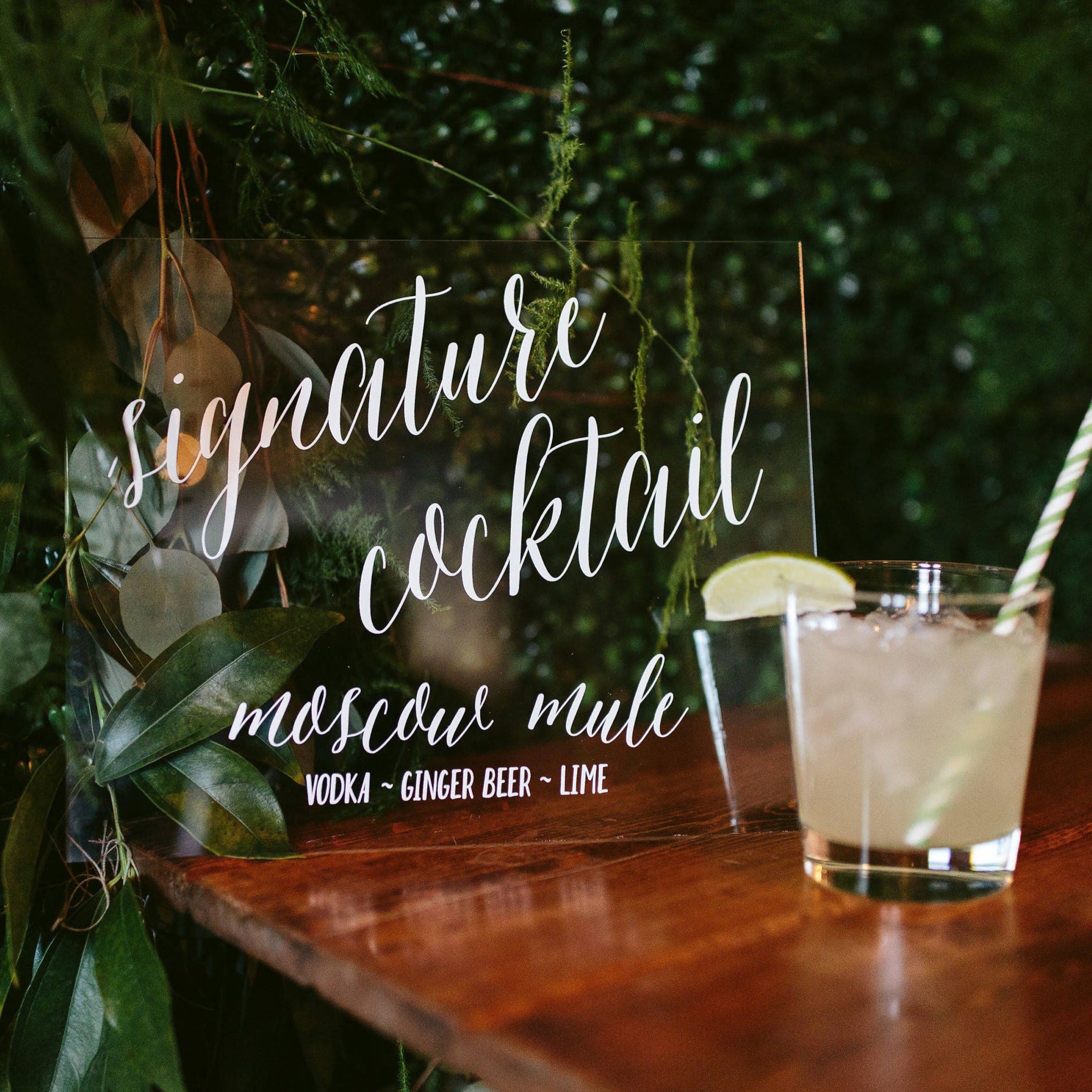 Signature Cocktail Sign