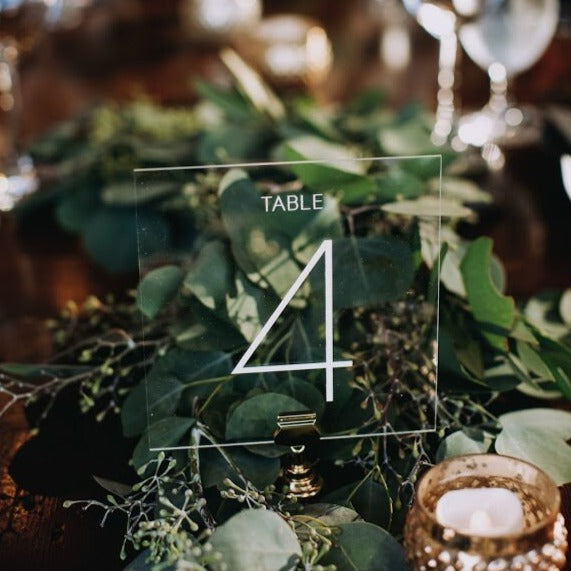 Table Numbers