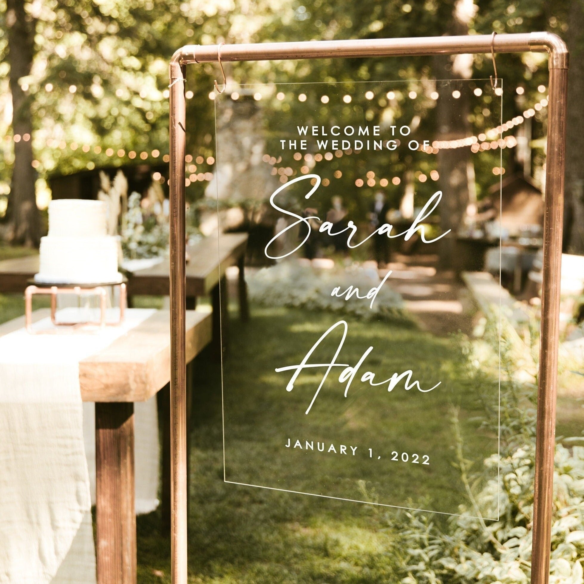 Wedding Welcome Sign