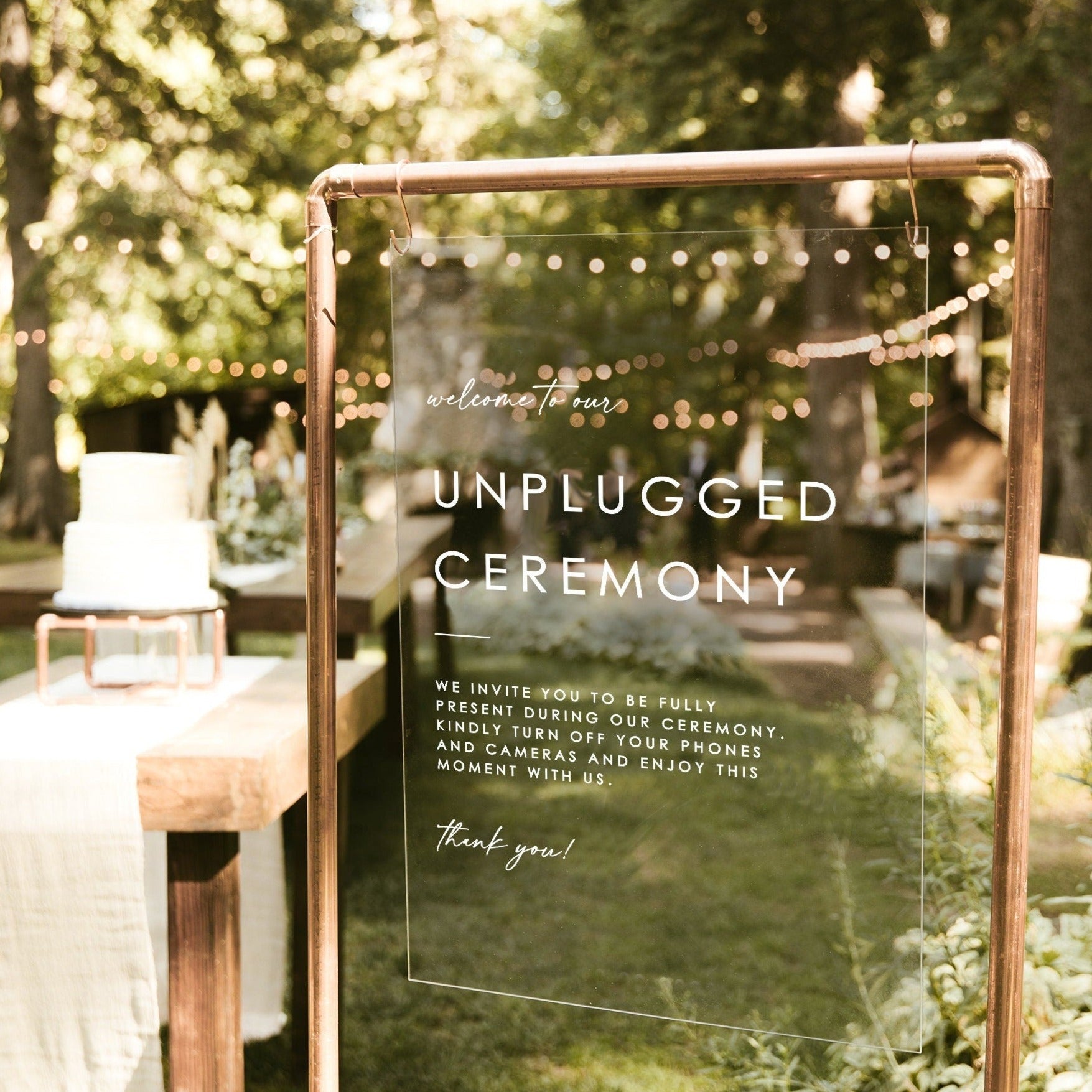 Unplugged Sign