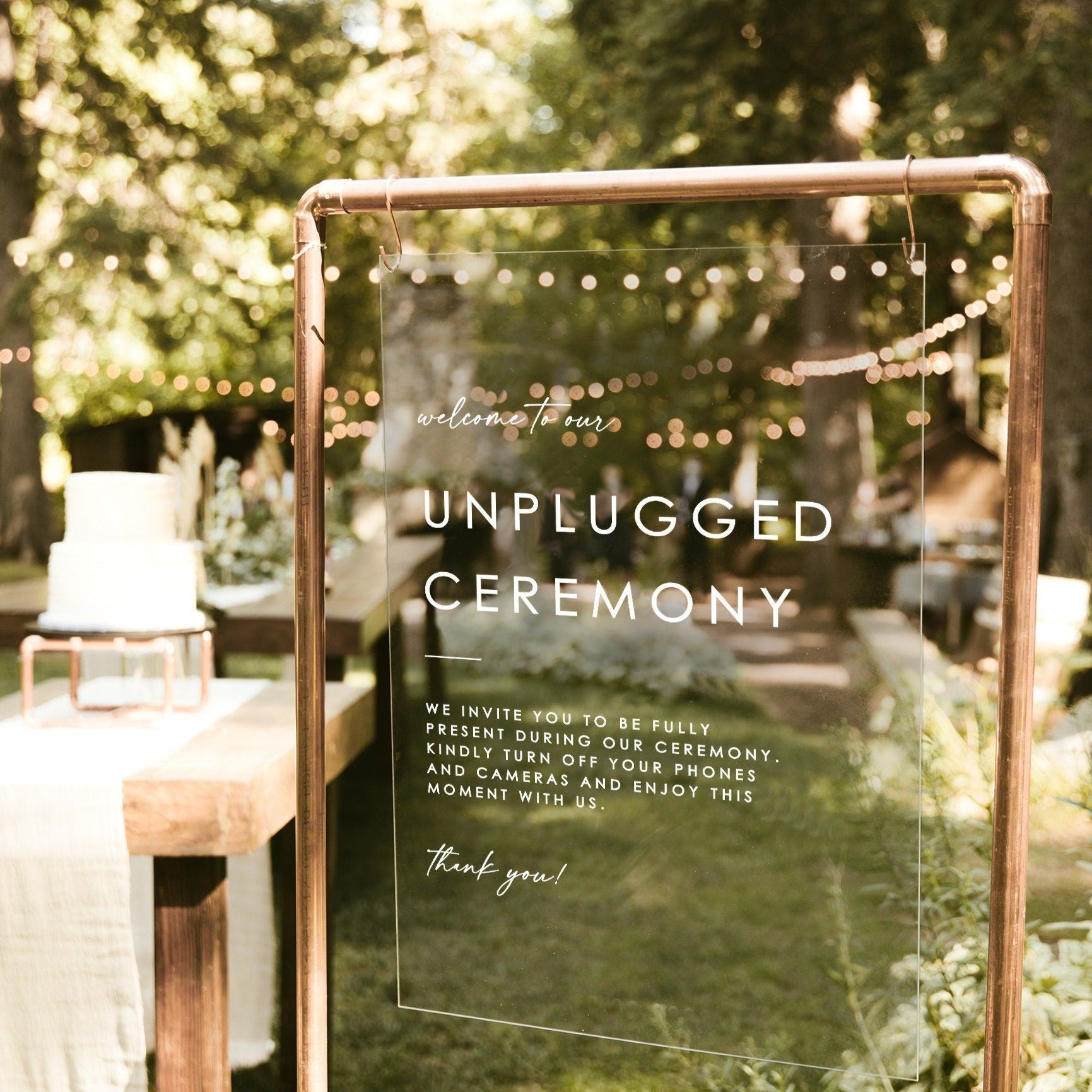 Unplugged Sign