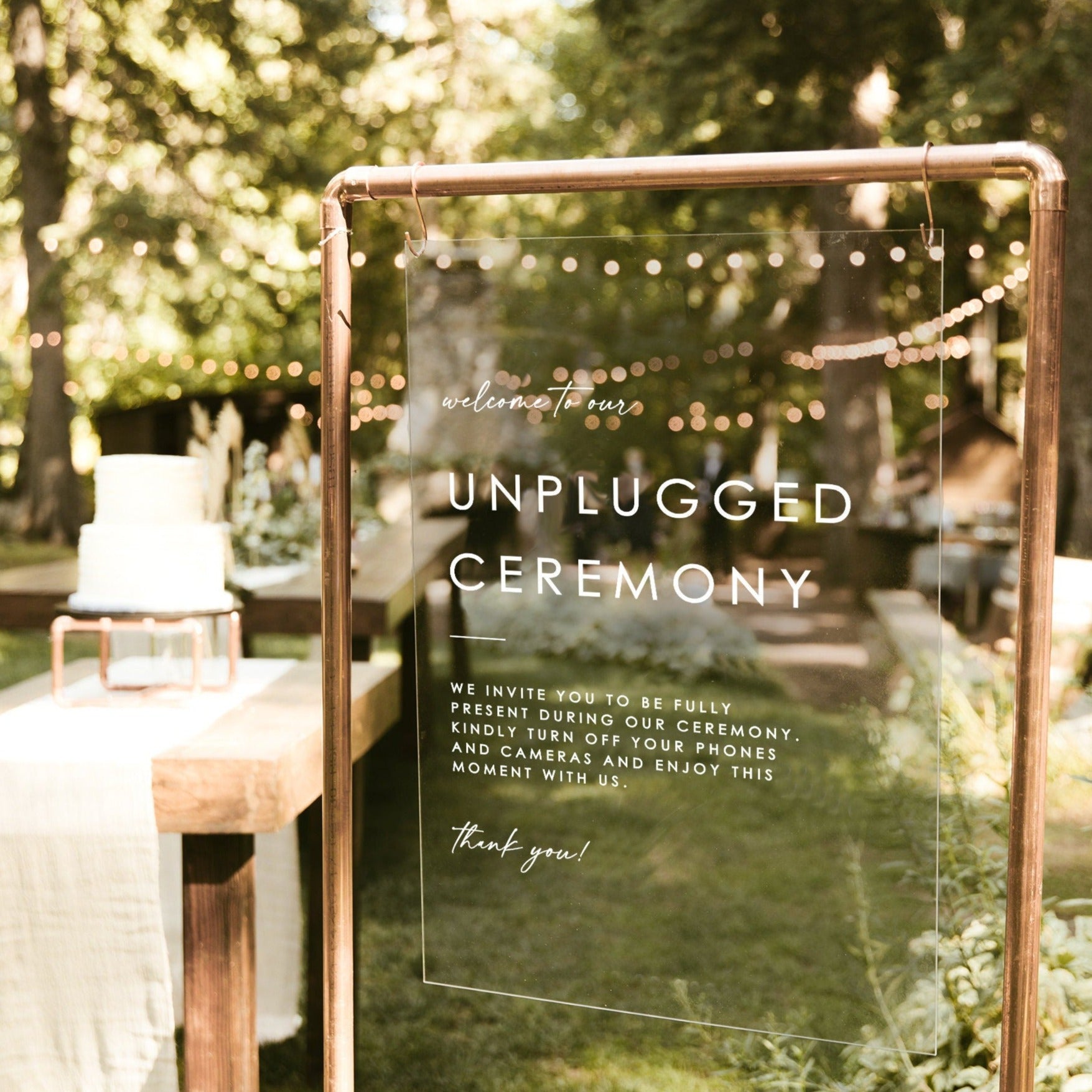 Unplugged Sign