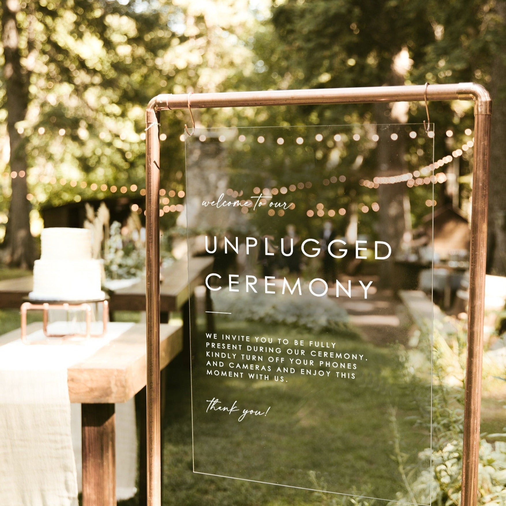 Unplugged Sign