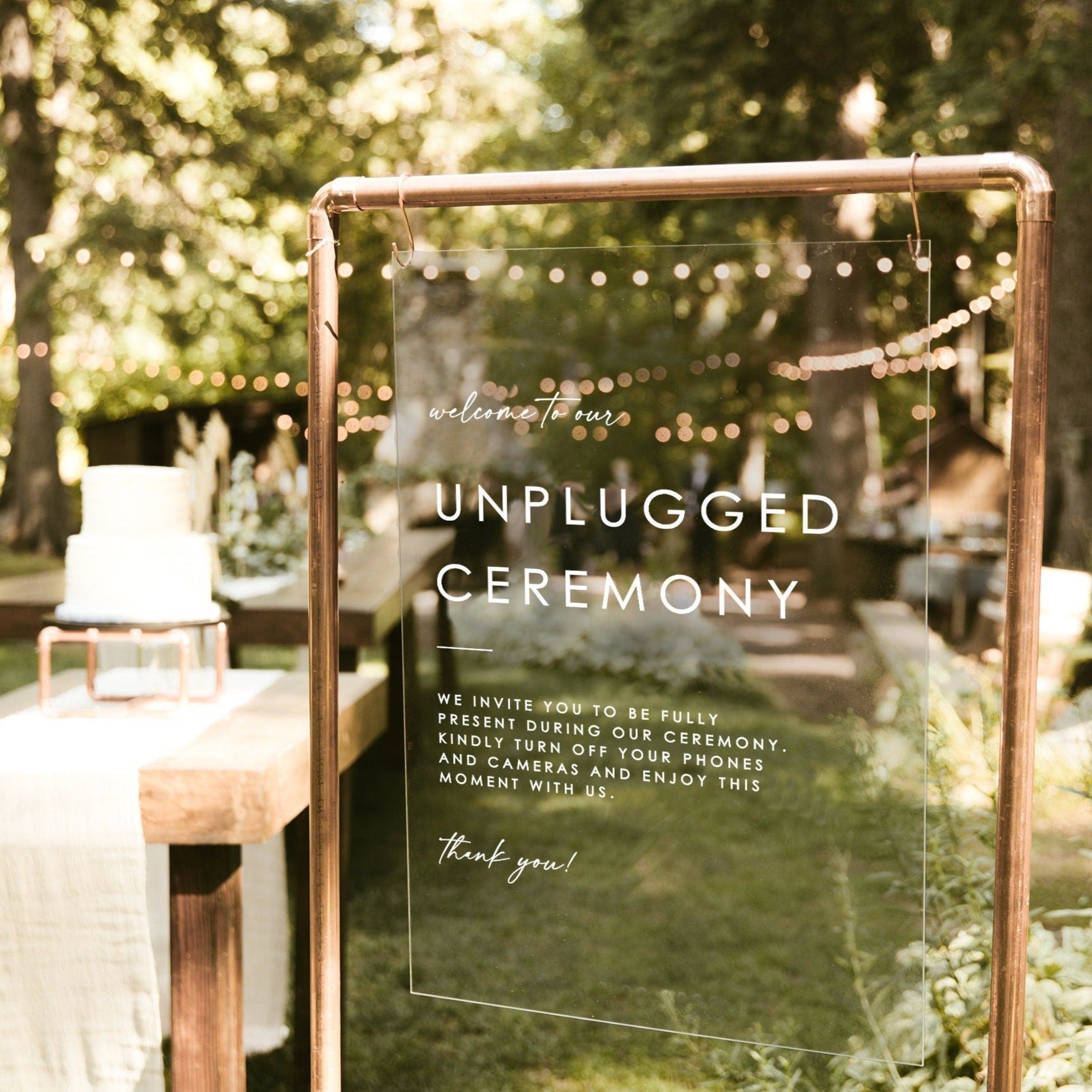 Unplugged Sign