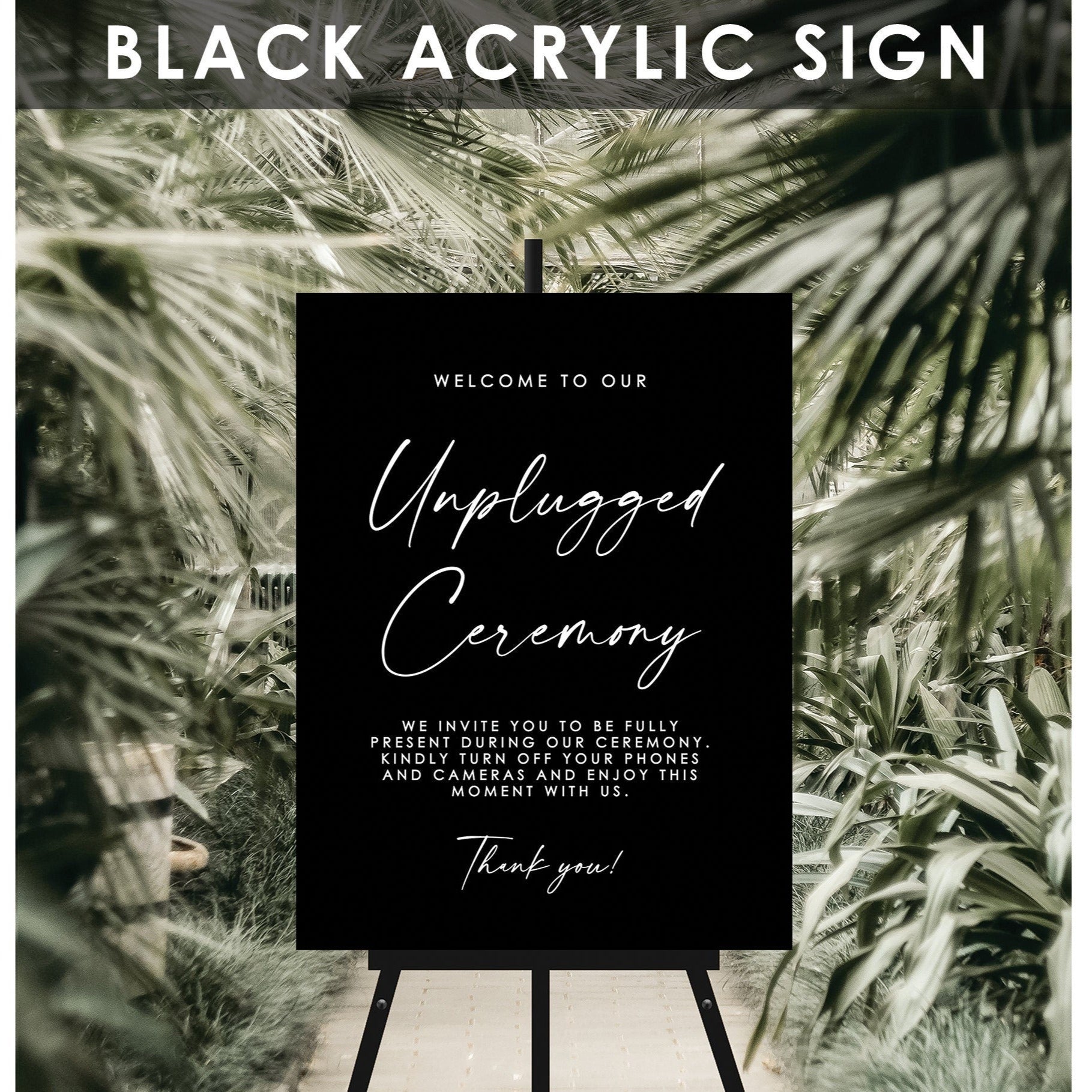 Unplugged Sign