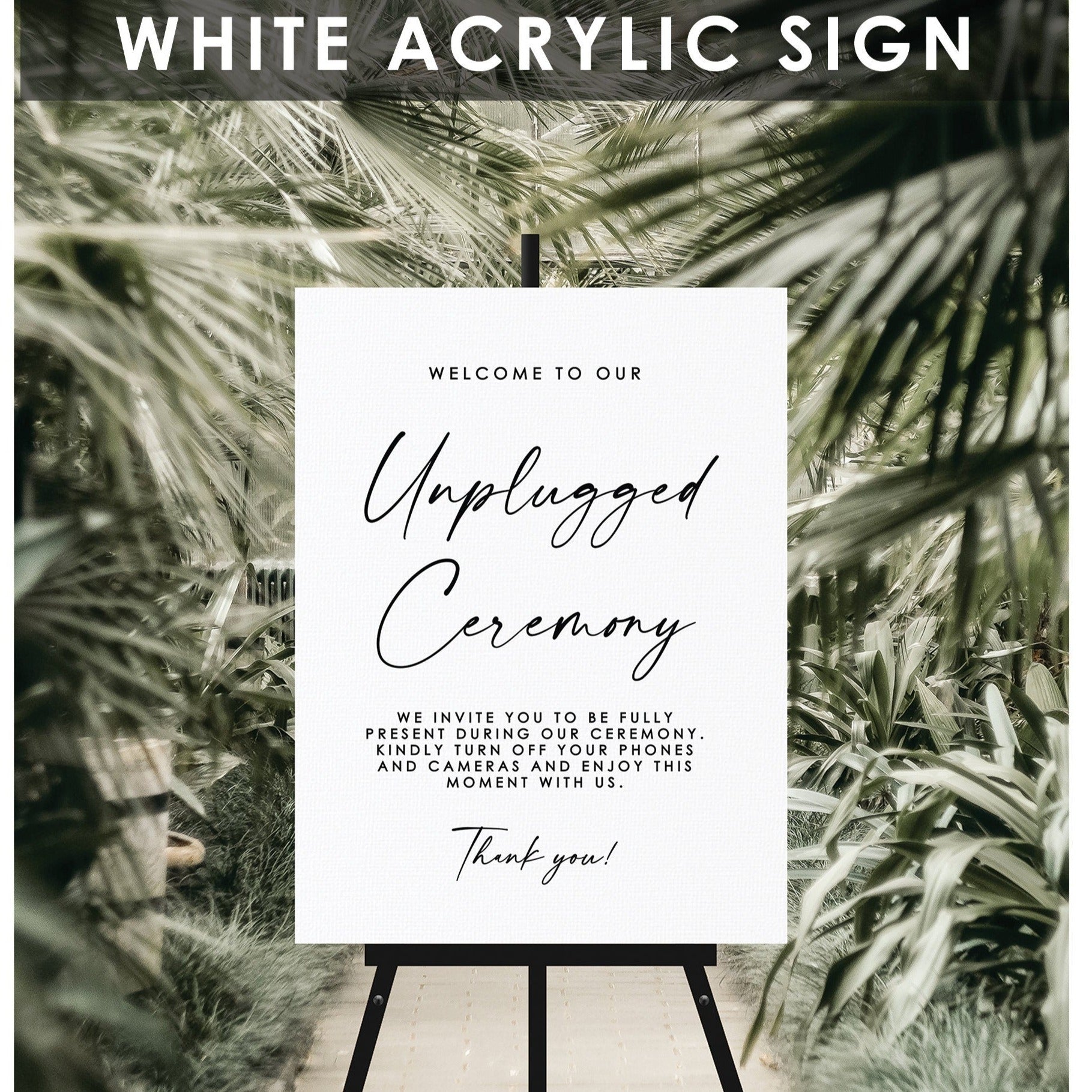 Unplugged Sign