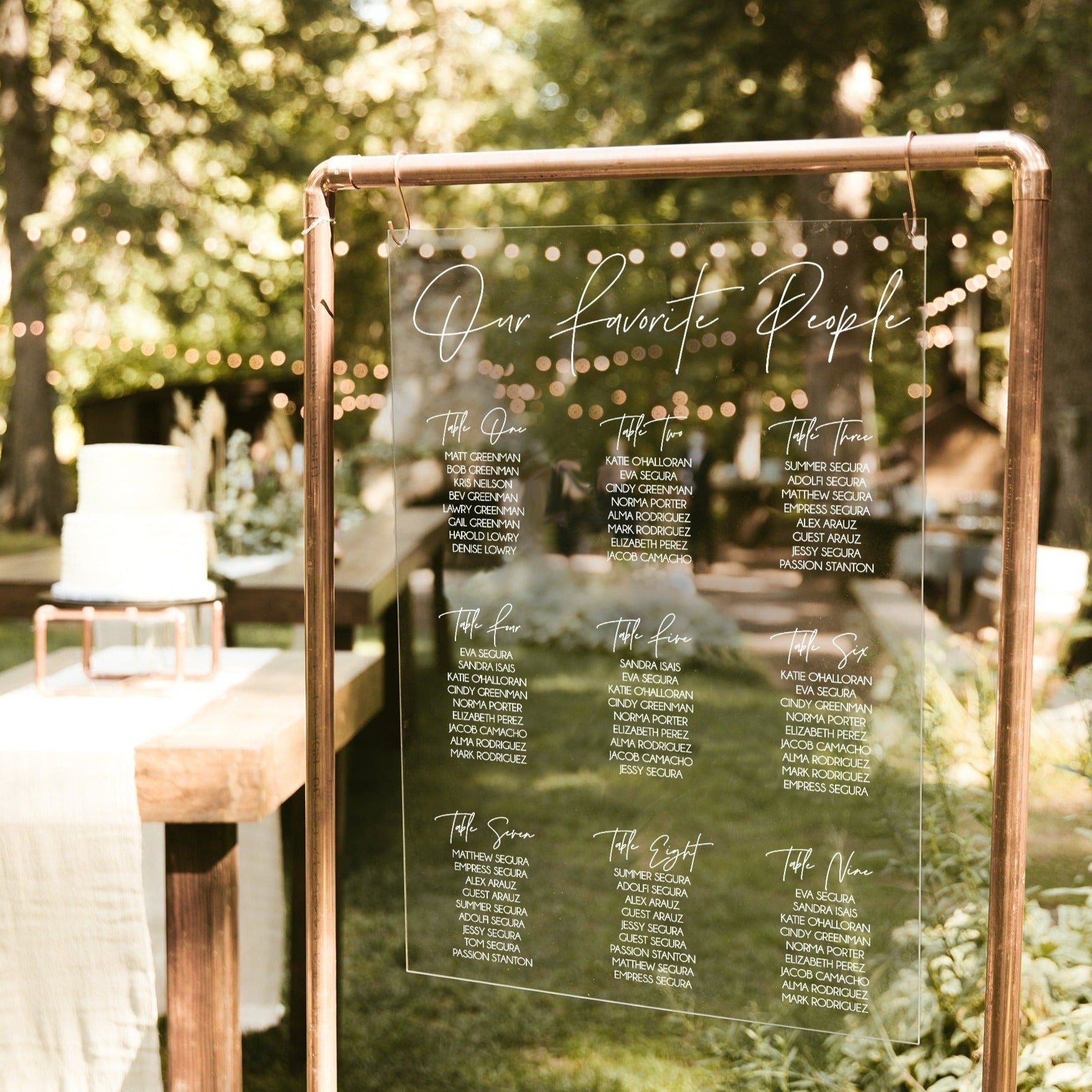 Seating Chart