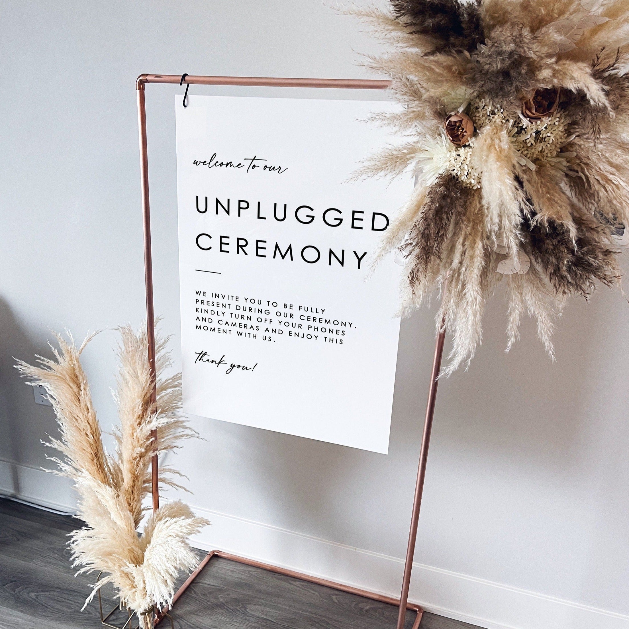 Unplugged Sign