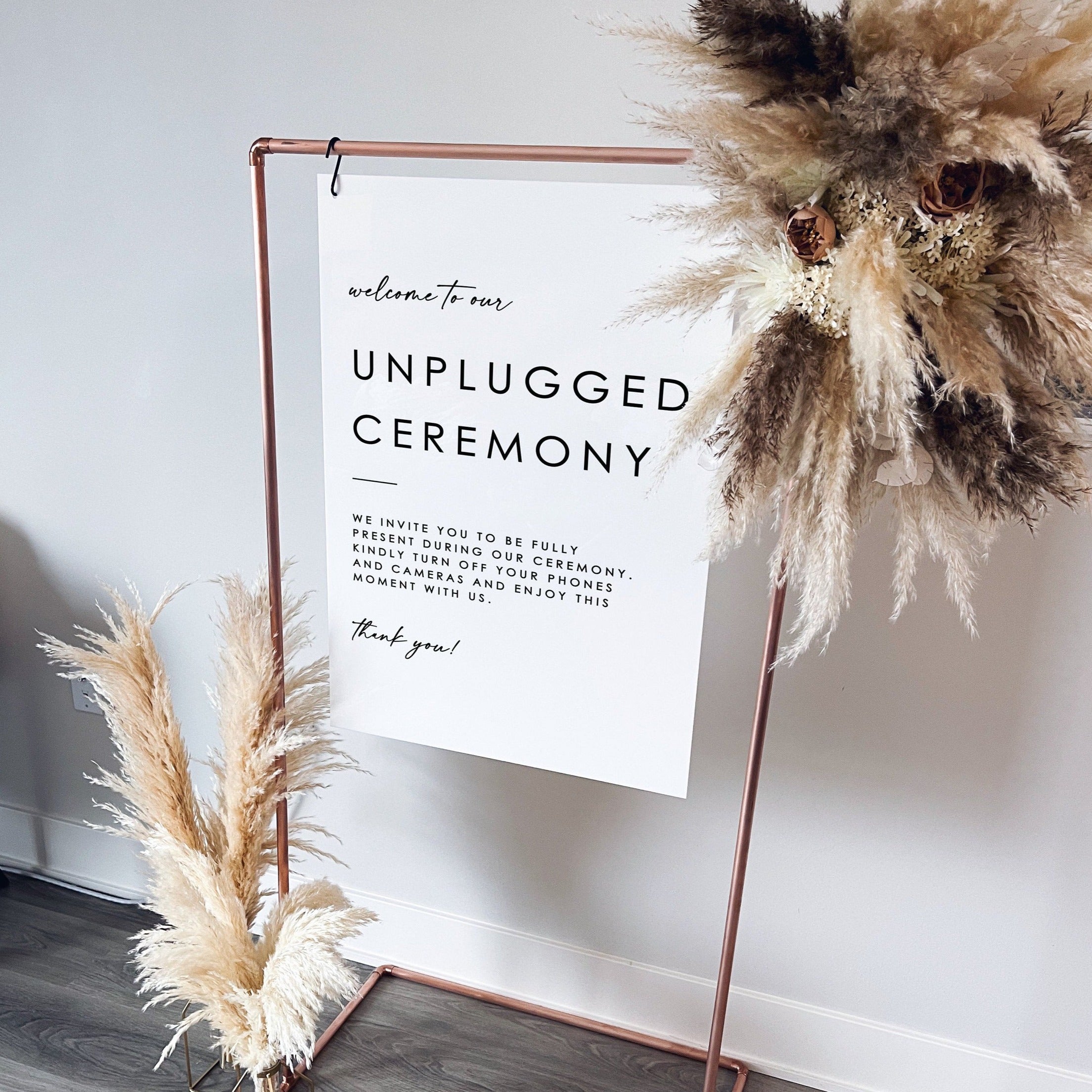 Unplugged Sign