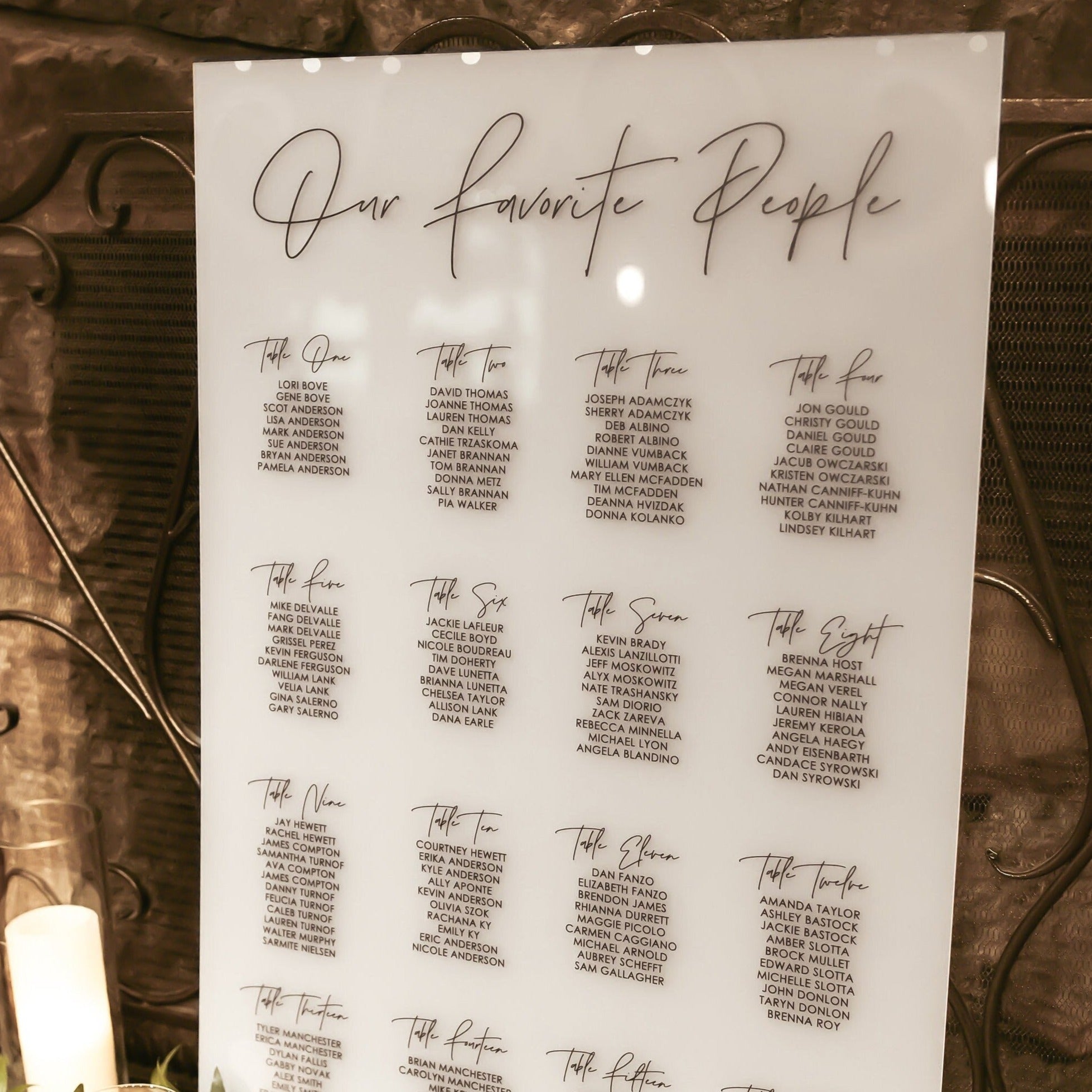 Seating Chart
