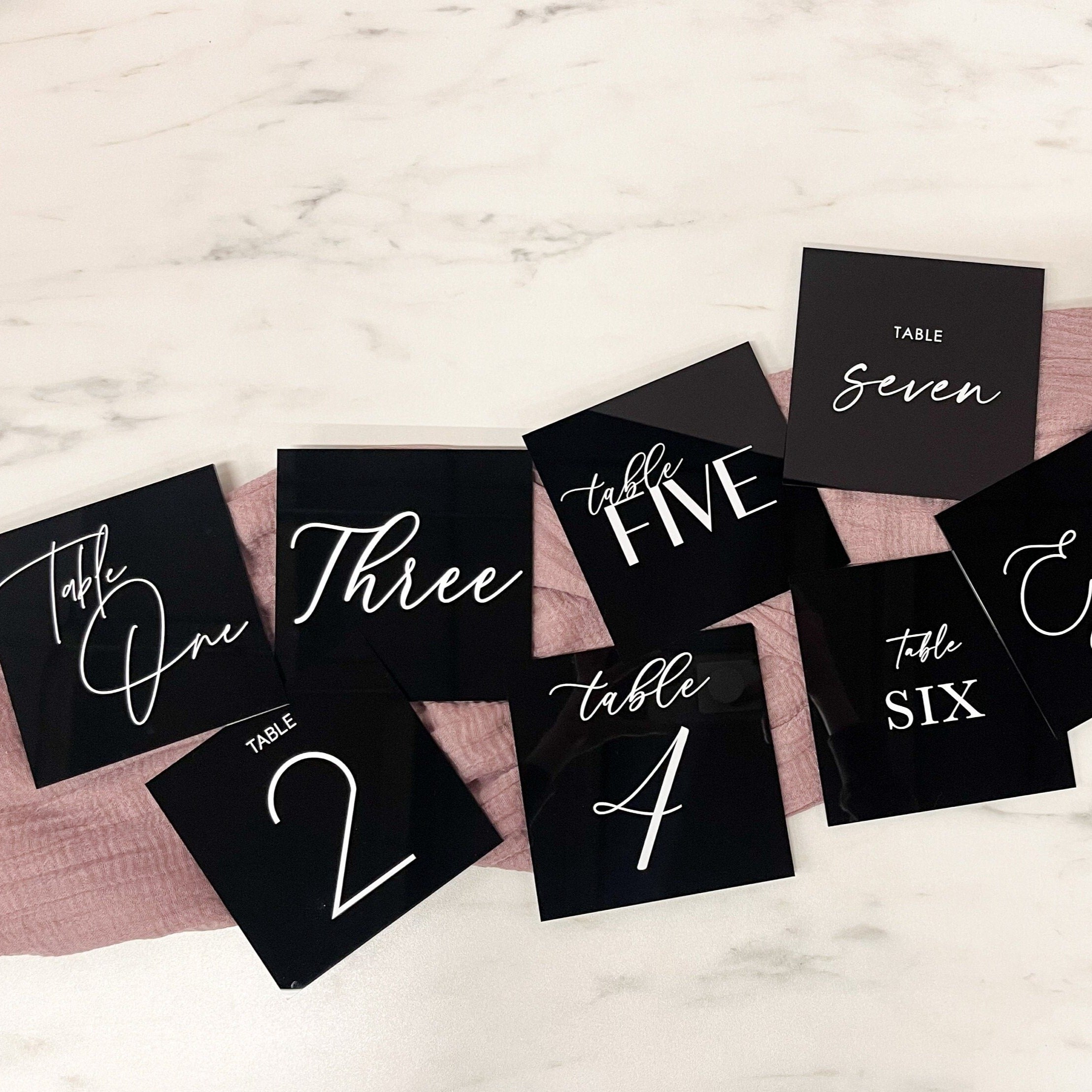 Table Numbers