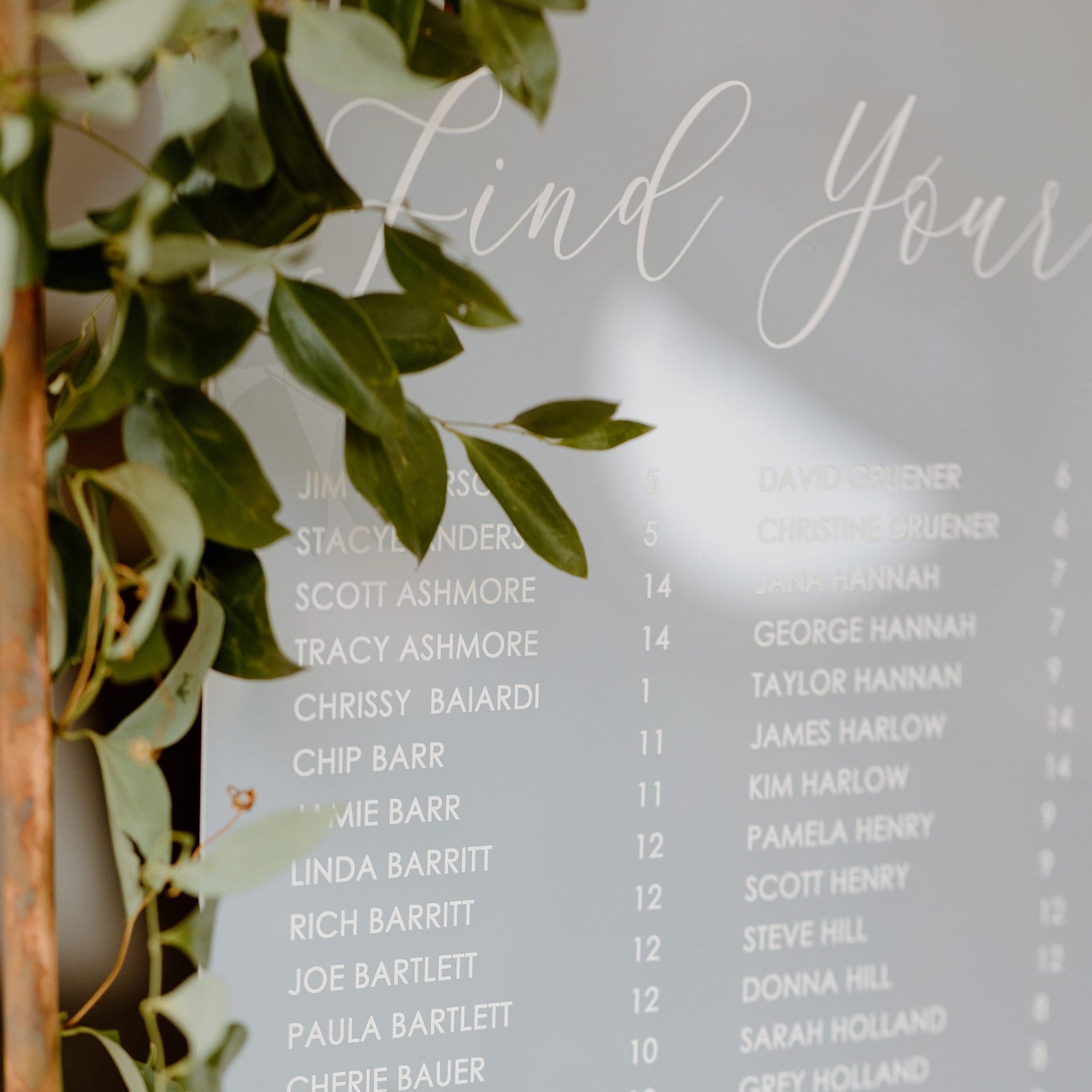 Seating Chart