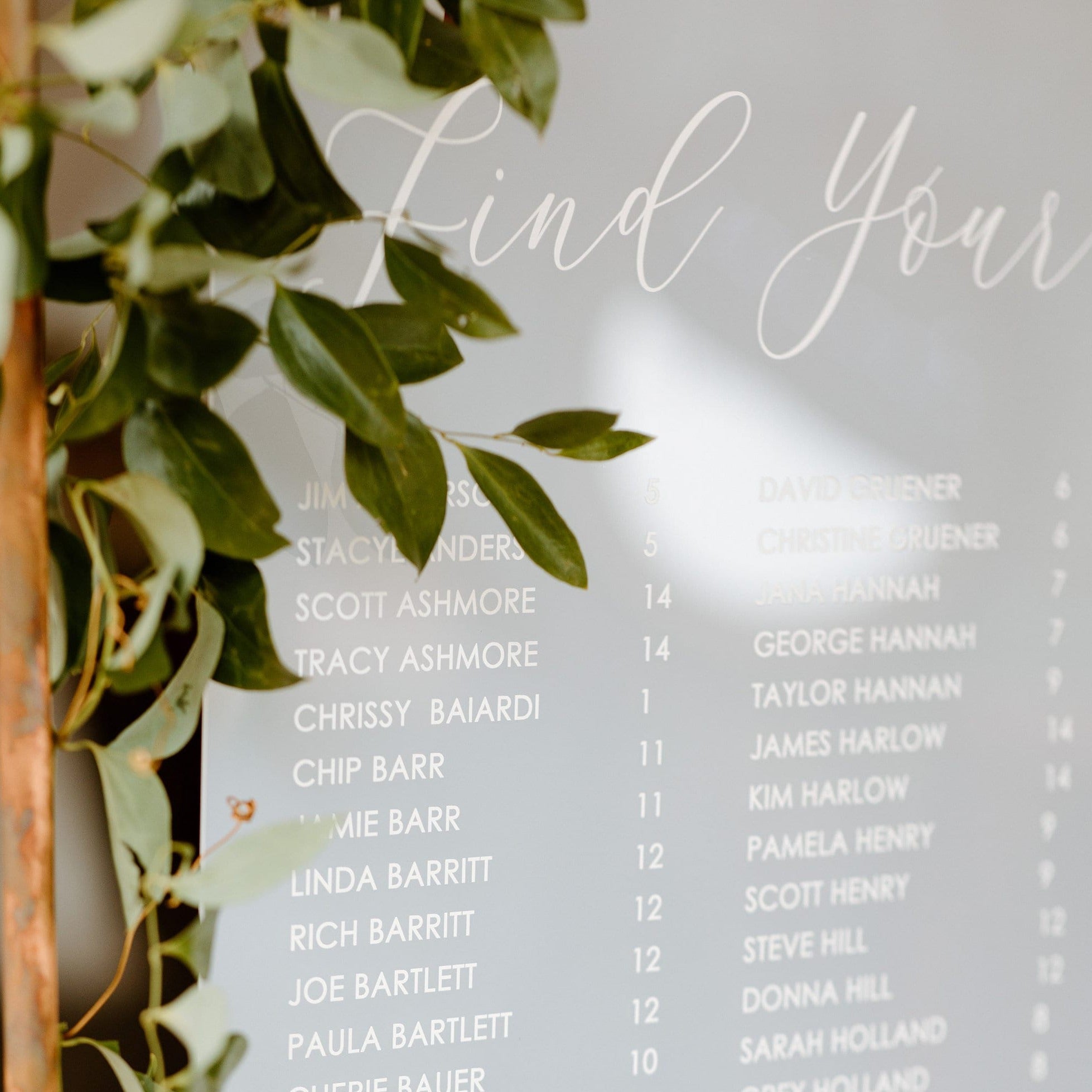 Seating Chart