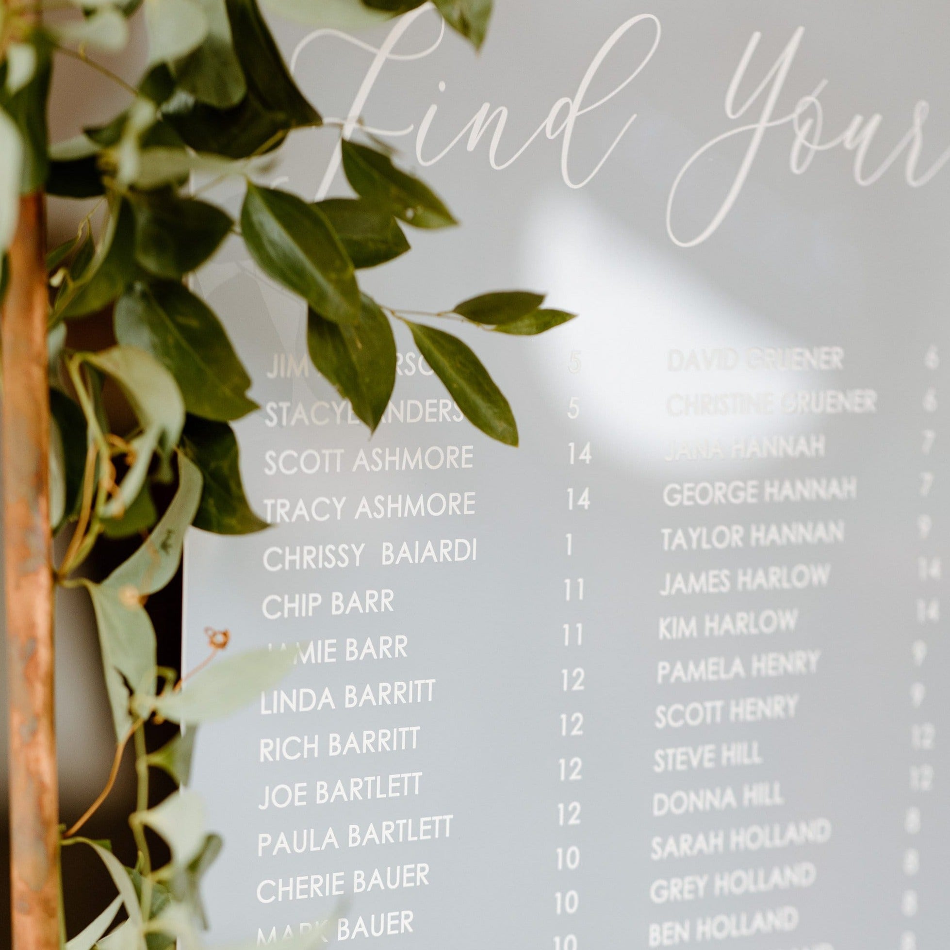 Seating Chart