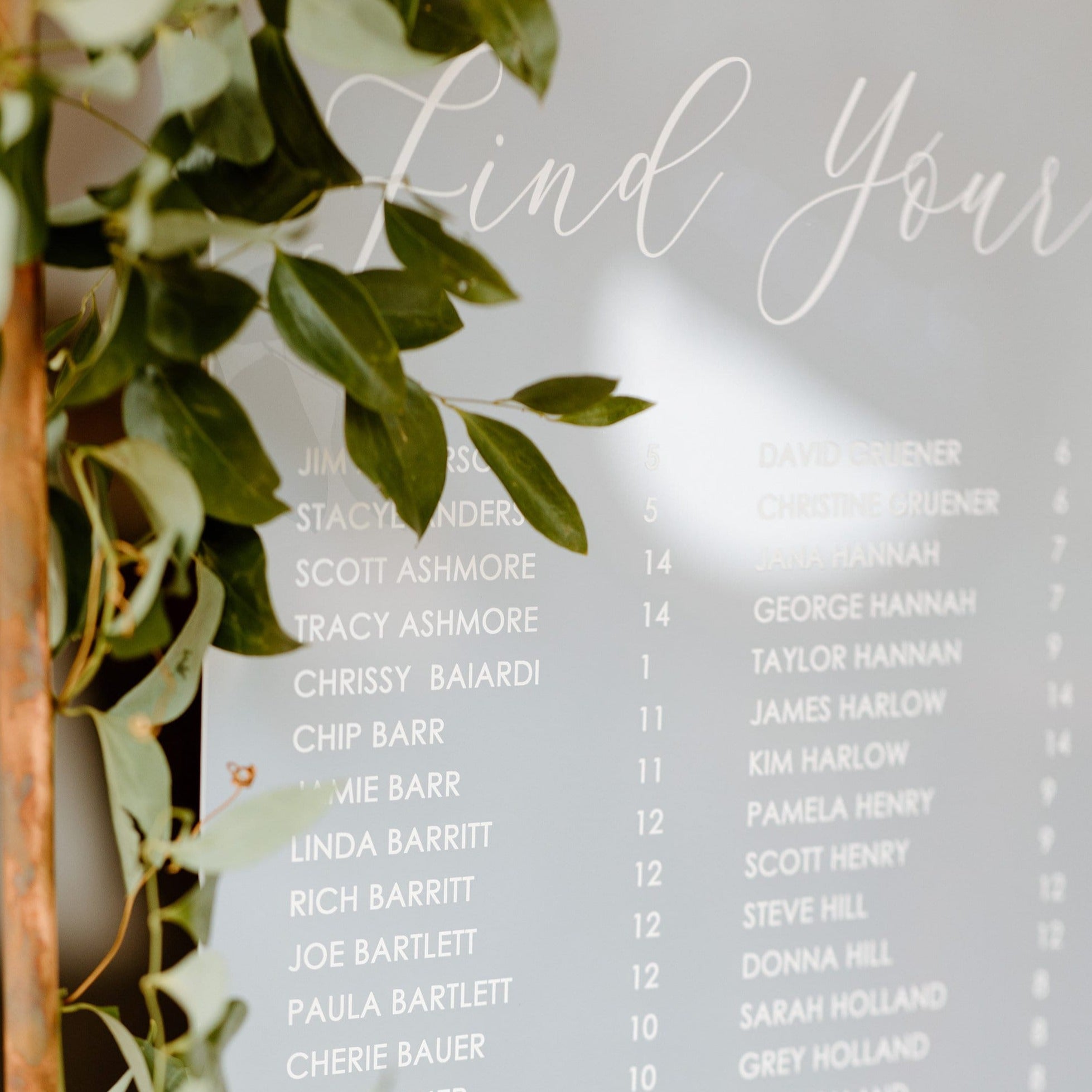 Seating Chart