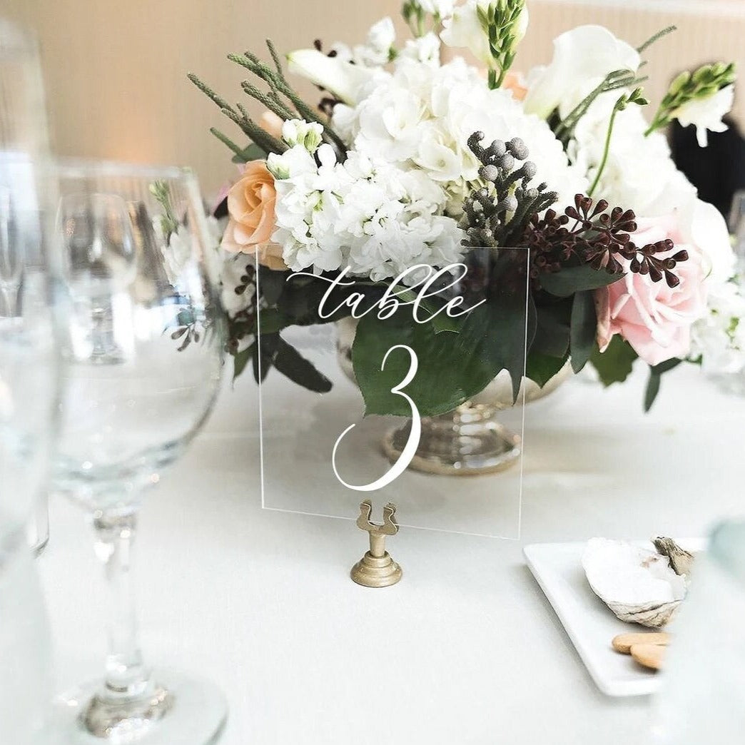Table Numbers