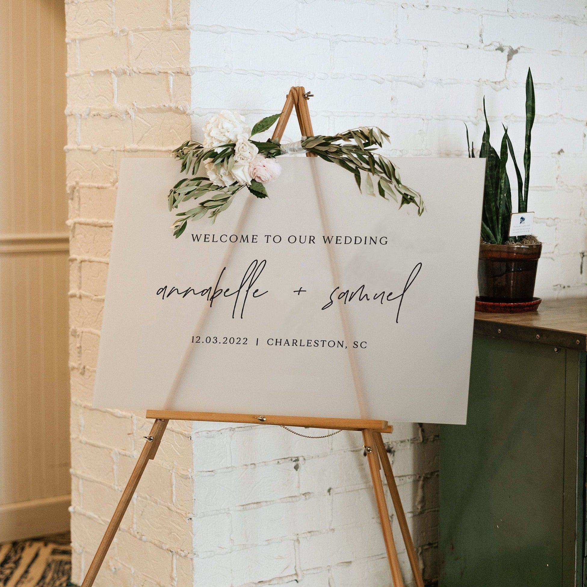 Wedding Welcome Sign