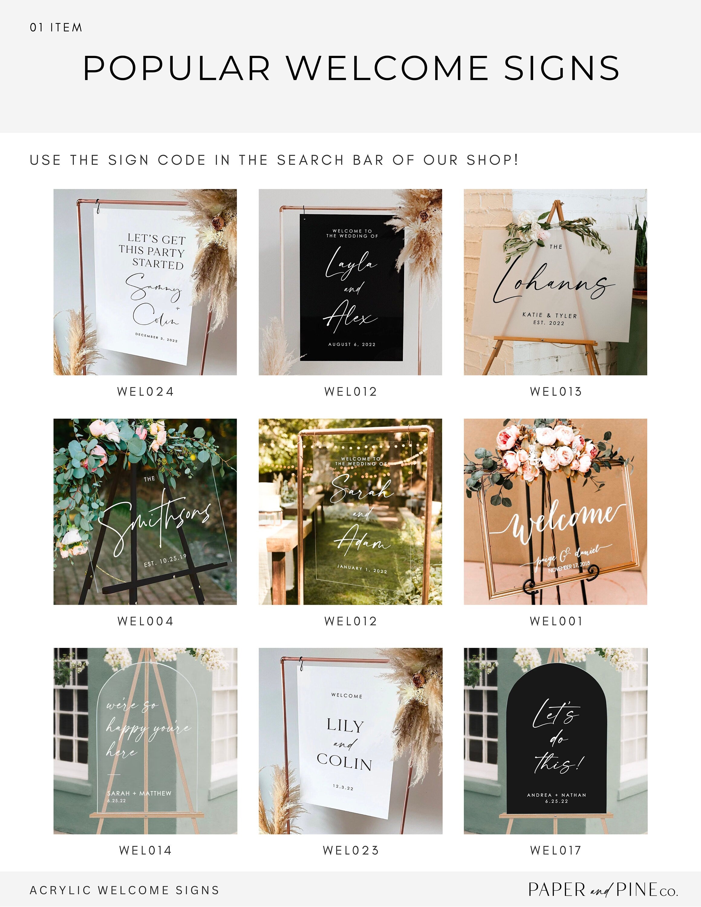 Wedding Welcome Sign Arched