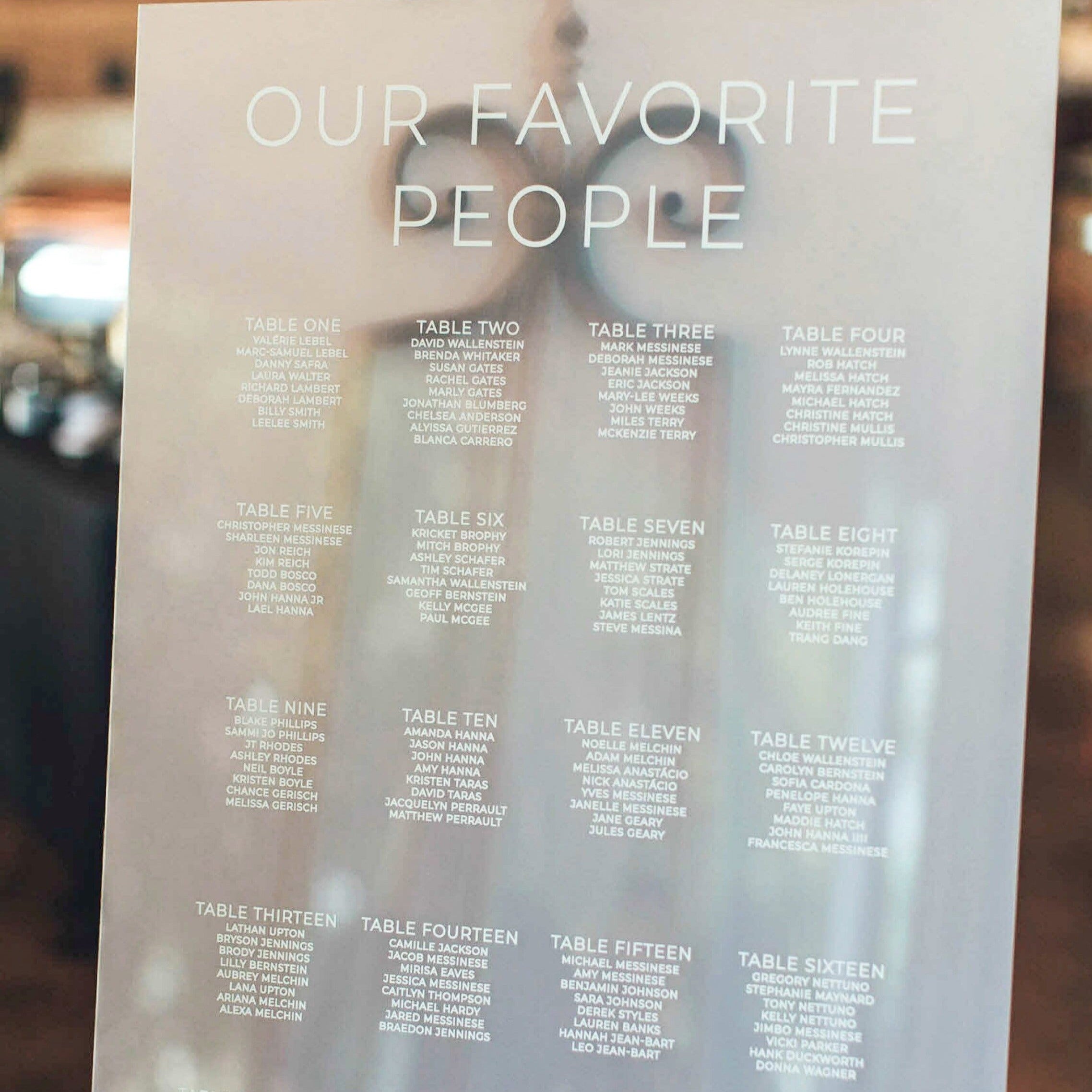 Seating Chart