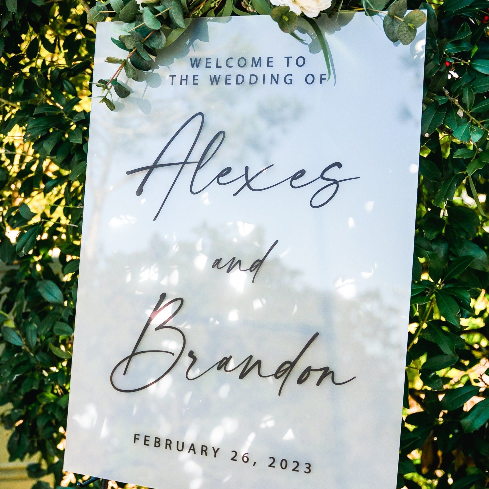 Wedding Welcome Sign