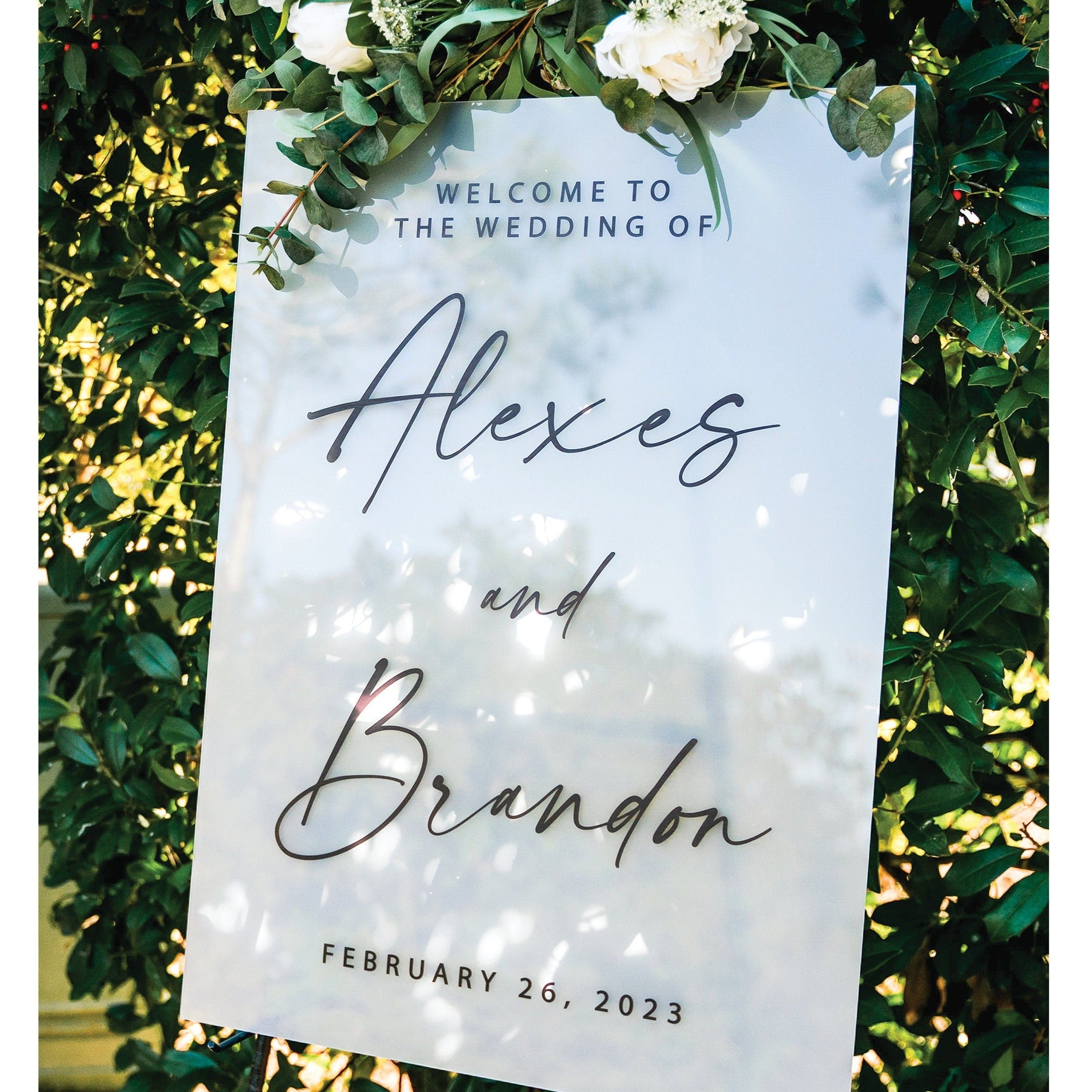Wedding Welcome Sign