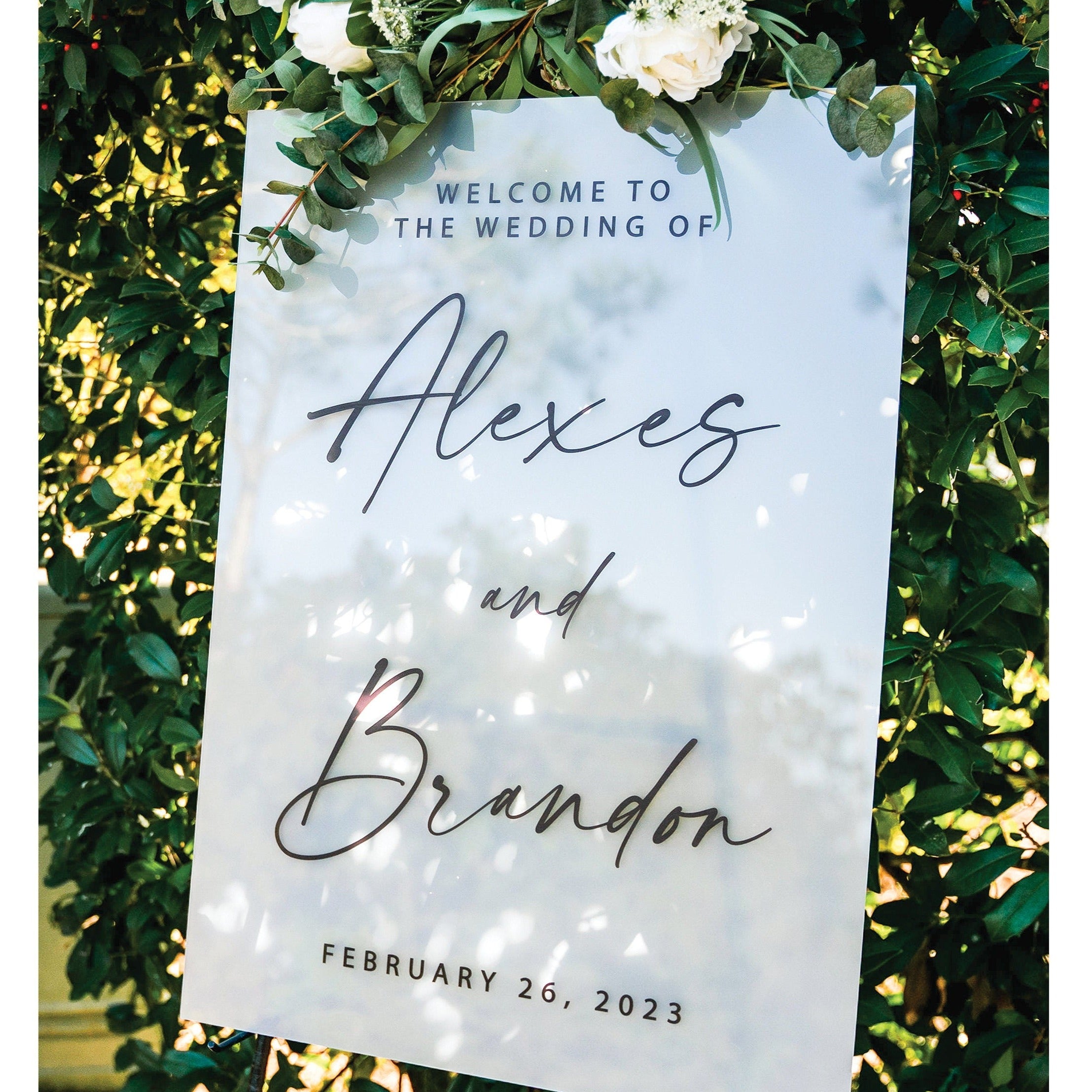 Wedding Welcome Sign