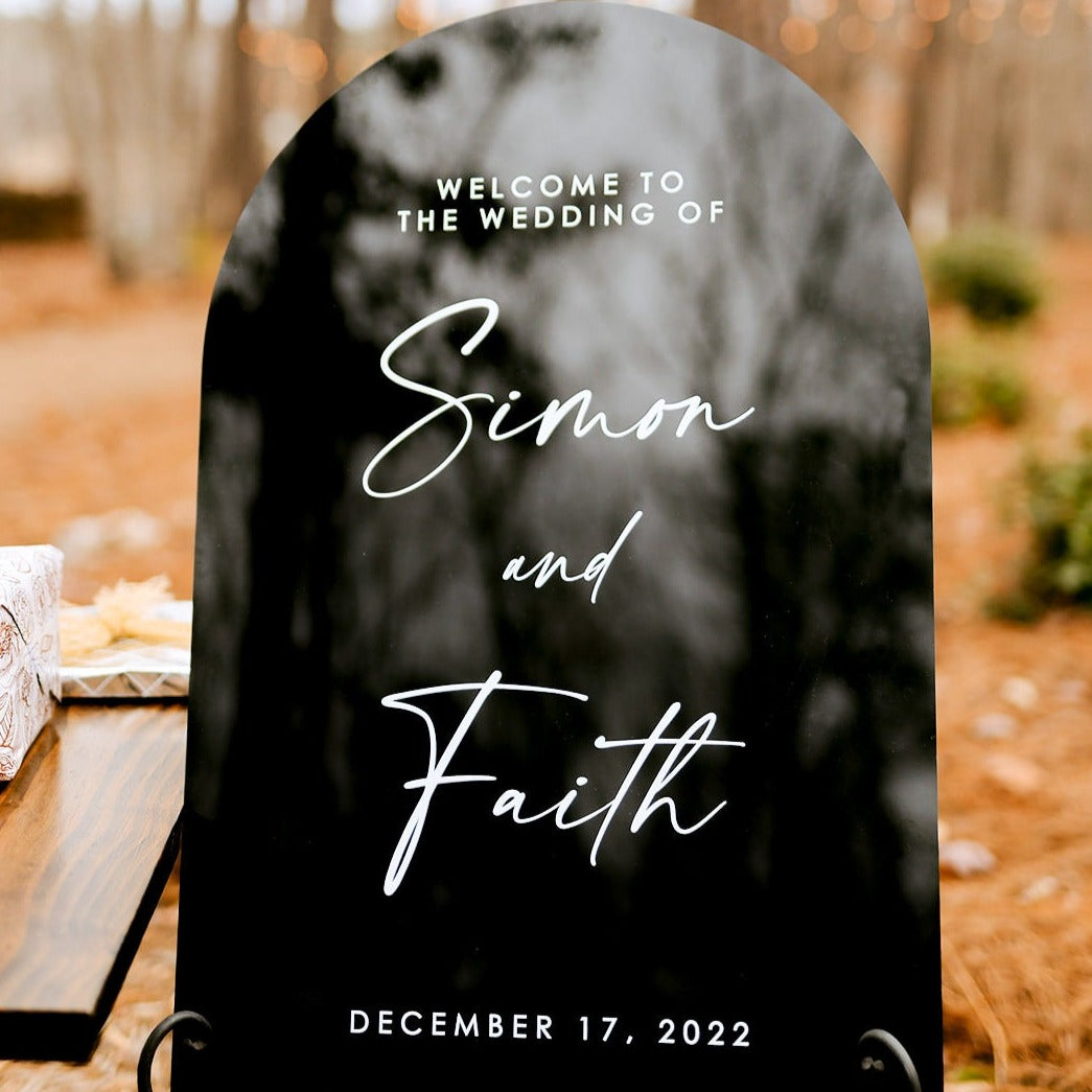 Wedding Welcome Sign Arched