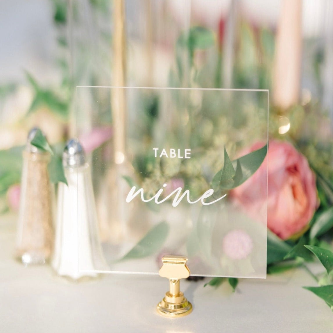 Table Numbers