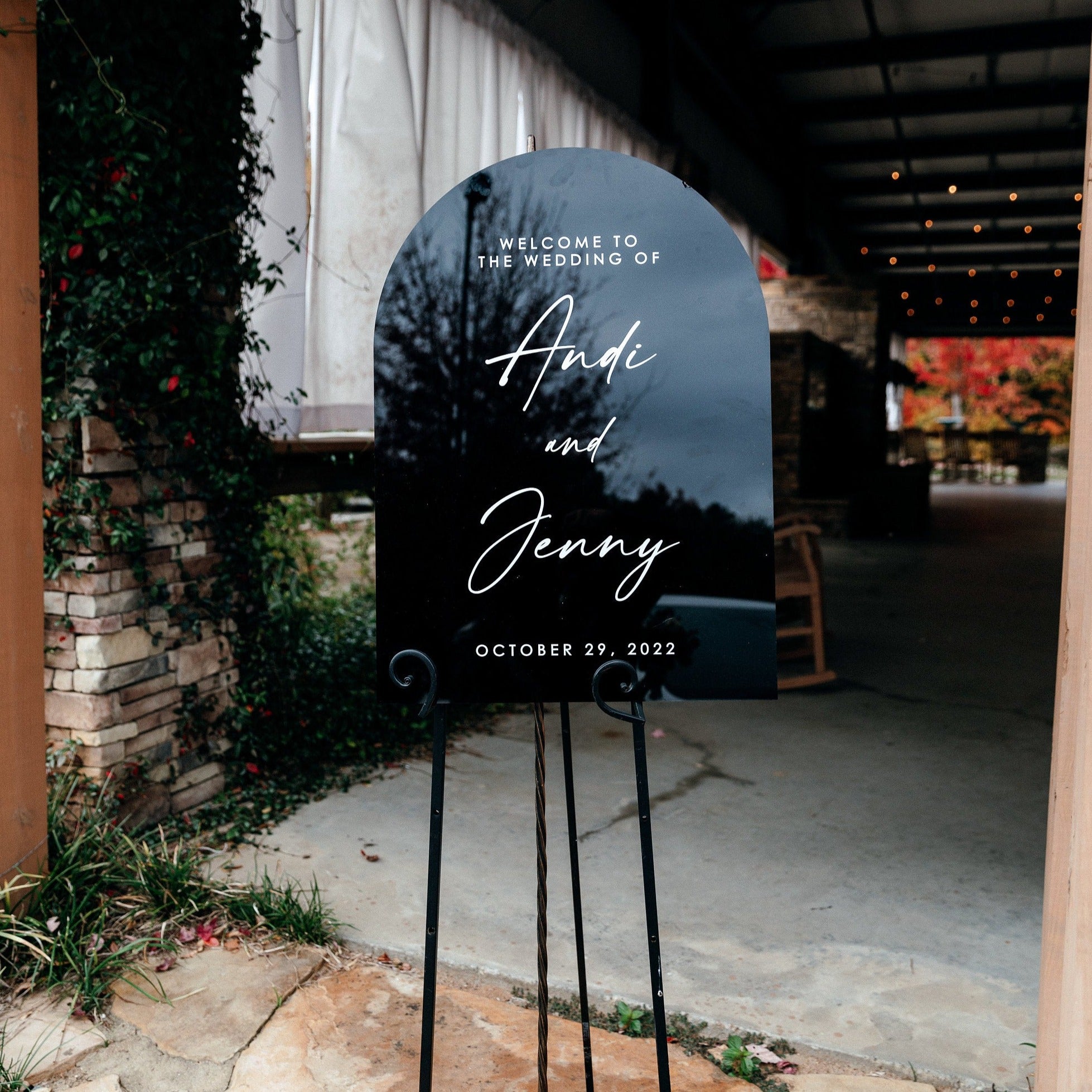 Wedding Welcome Sign Arched