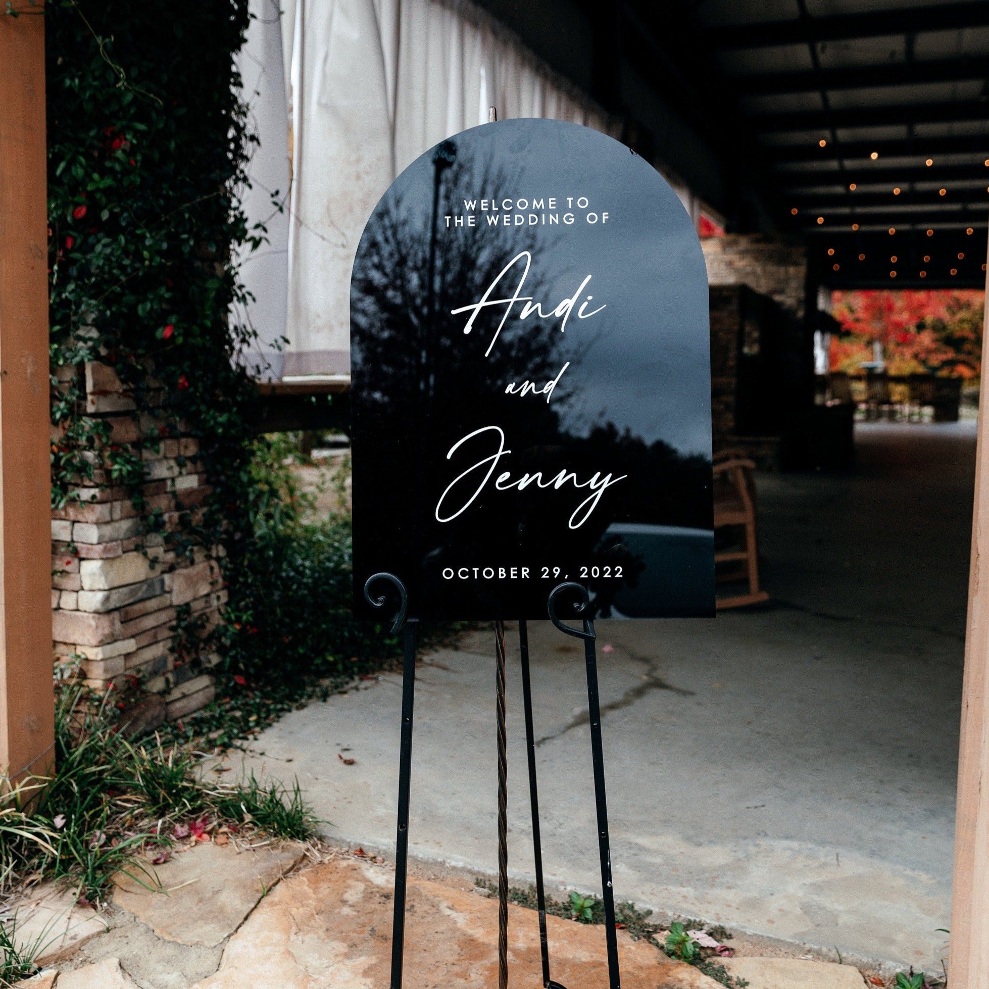 Wedding Welcome Sign Arched