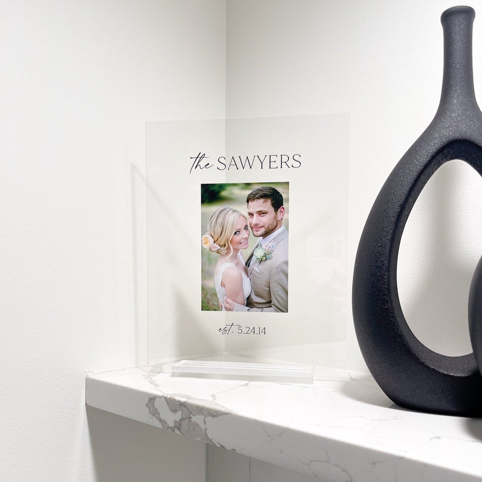 Personalized Photo Sign with Stand – Paper and Pine Co.