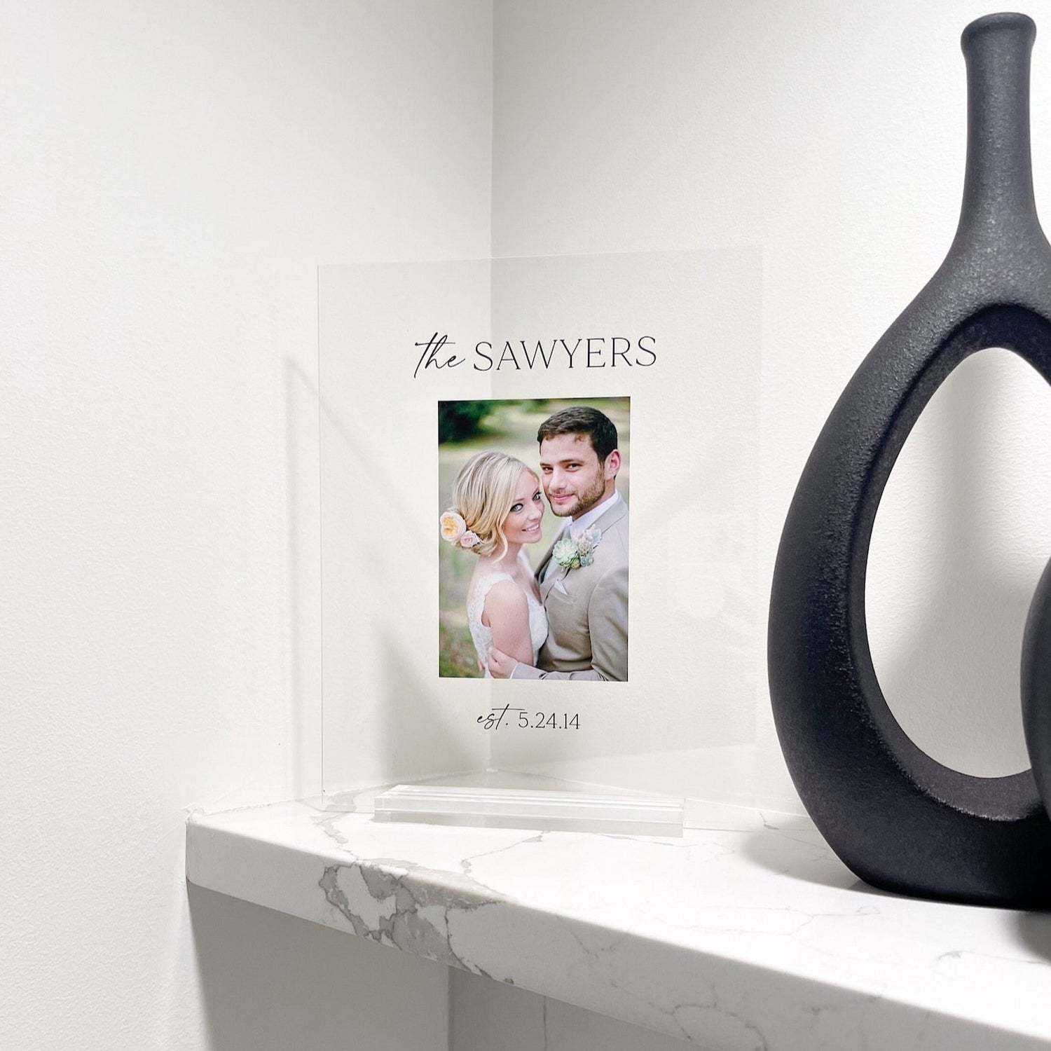 Personalized Photo Sign with Stand – Paper and Pine Co.