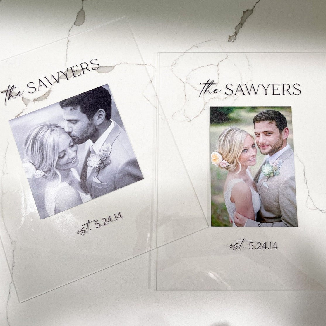 Personalized Photo Sign with Stand – Paper and Pine Co.