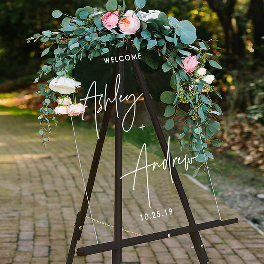 Wedding Welcome Sign Personalized – Paper and Pine Co.