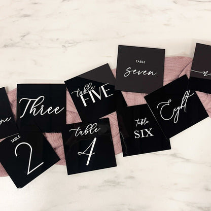 Table Numbers