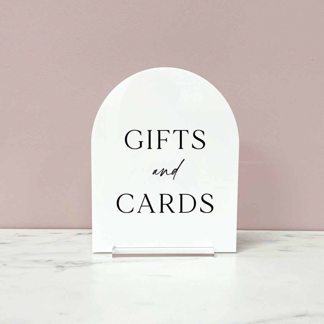 Arched Gifts and Cards Sign for your wedding