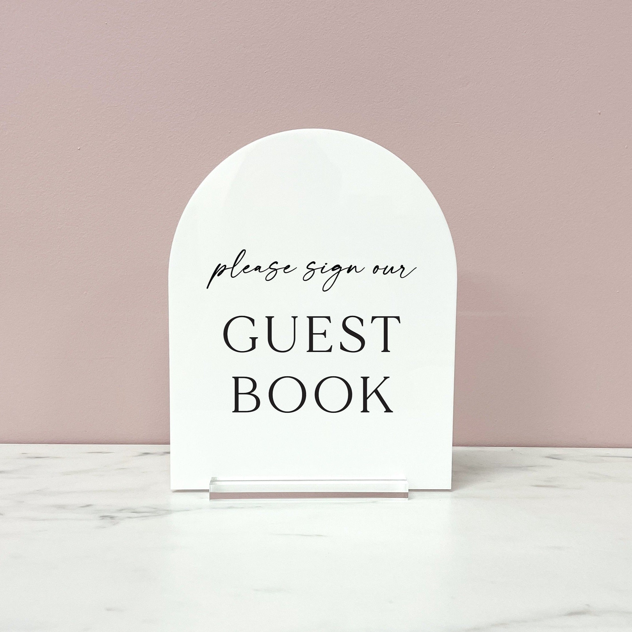 Arched Guestbook Sign for your wedding