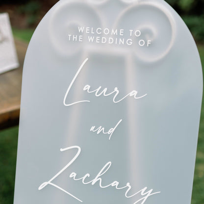 Wedding Welcome Sign Arched